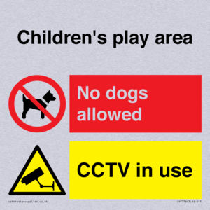 Children's play area. No dogs allowed, CCTV in use